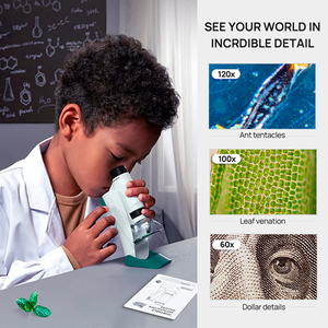 <span class=keywords><strong>Microscope</strong></span> Portable ensemble d'expérimentation scientifique pour enfants <span class=keywords><strong>Microscope</strong></span> jouet les étudiants à la maison peuvent regarder <span class=keywords><strong>Microscope</strong></span> bactérien - Product Image 2