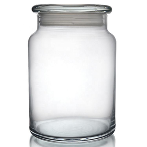 Tarro de vidrio sellado con tapa de cristal, cilíndrico, transparente, con tapa tipo <span class=keywords><strong>hongo</strong></span>, para almacenamiento de té de mandarina, en stock. - Product Image 1