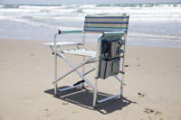 Chaise de camping pliable portable CE avec porte-canne à pêche