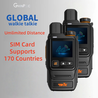 Walkie Talkie DK-K10 3G 4G LTE con Alcance de 100 km, Red de Comunicación Global, Tarjeta SIM Inteligente, Alcance de 5000 km, Par de Walkie-Talkies POC
