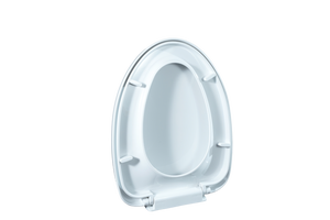Siège de toilette ergonomique rond en plastique avec fermeture amortie et fonction de dégagement rapide pour une entretien domestique simplifié - Product Image 3