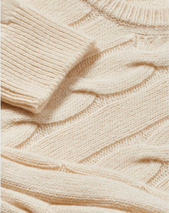 Custom Pure Cashmere Blend <strong>Men's</strong> Thick Crewneck Black Cable <strong>Woollen</strong> Knit Pullover Sweater for <strong>Men</strong> - Product Image 5