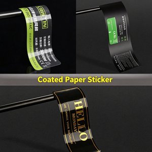 Customizable high quality <b>logo</b> <b>stickers</b> holographic label <b>stickers</b> laser processed self adhesive labels adhesive tags - Product Image 3