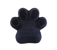Oreiller lombaire tricoté en peluche douce avec remplissage en mousse à mémoire de forme Oreiller mignon de soutien du dos de chaise de voiture et de bureau à domicile