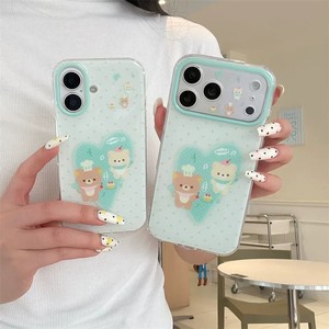Nouvelle coque antichoc en TPU double couche IMD avec motif koala en forme de cœur à pois de dessin animé, compatible avec les modèles 17/16 Pro <span class=keywords><strong>Max</strong></span>/15 Pro - Product Image 2