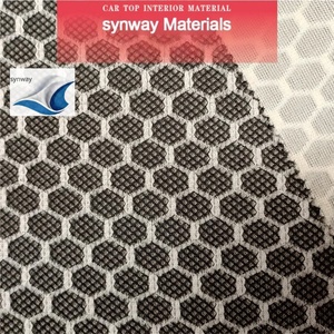 Tissu tricoté en interlock 100% polyester, résistant à l'usure, respirant, ignifuge, spécial pour les revêtements intérieurs de <span class=keywords><strong>voiture</strong></span> - Product Image 1