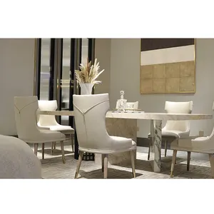 Modern lüks ev mobilyası yemek odası sandalyeleri