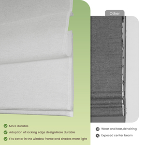 ستائر رومانية بدون حفر أو أدوات، ستائر تعتيم بدون حبال سهلة التركيب للنوافذ - Product Image 5