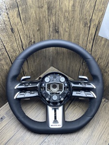 Volant sport <span class=keywords><strong>AMG</strong></span> en cuir et fibre de carbone pour <span class=keywords><strong>Mercedes</strong></span> Benz <span class=keywords><strong>C</strong></span> E S G GLE GLS GLC CLS W213 W222 W205 C63, nouvelle édition améliorée - Product Image 5