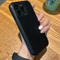 Coque arrière souple en cuir de protection pour iPhone 17 16 15 14 13 12 Pro Max 11