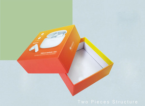 KEXIN minimalista scatola di aggancio in <span class=keywords><strong>carta</strong></span> a due pezzi intelligente tappi per imballaggio in cartone pieghevole con rivestimento in spugna per goffratura opaca - Product Image 2