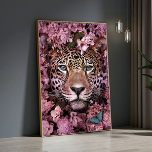 Affiches d'animaux modernes sur toile : Tigre, Éléphant, Lion, Élan, <span class=keywords><strong>Panda</strong></span>, Oiseau – Décoration murale nordique pour chambre - Product Image 5