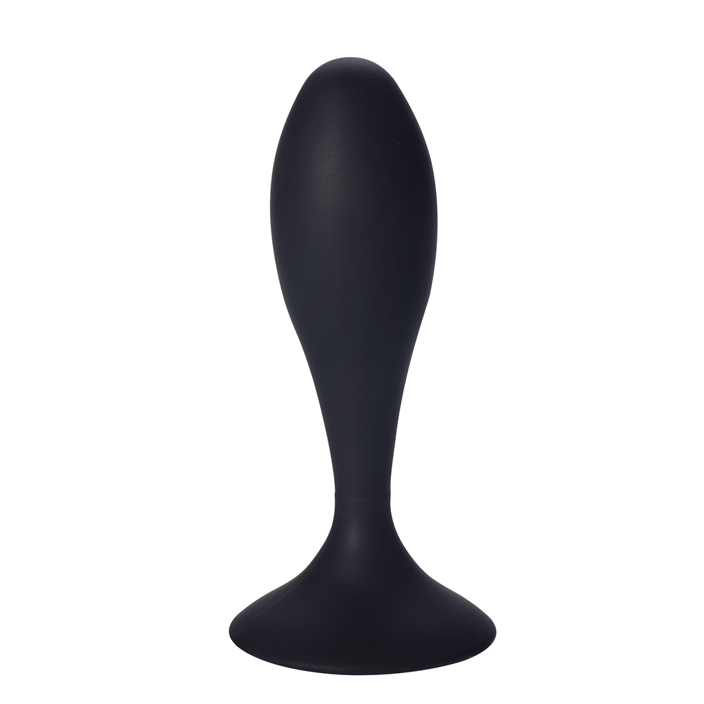 Los juguetes de envío del sexo anal del silicón del descenso riegan el sistema anal del enchufe del Massager del diseño del descenso del enchufe anal negro del extremo