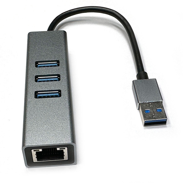 USB3.0 Gigabit Wired Ethernet USB C to RJ45 RTL8153 Chip 4 in 1 HUB Adapter Network Card for PC Laptop Computer