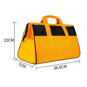 Sac de transport imperméable de grande taille pour réparateur automobile avec poignée en acier pour électricien 600d Multi poche Sac à outils ouvert - Product Image 2