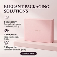 Individuelles Logo Flache Sakura Rosa Versandbox Umweltfreundliche Wellpappe Recycelbare Versandverpackung für Kleidung Geschenk