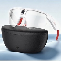 Lunettes Intelligentes Q02 Ultra avec Caméra 800MP, Étui de Recharge Réversible, Mode Cyclisme, Traduction, Reconnaissance d'Objets par IA, Assistant Audio