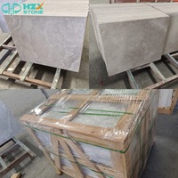 Dalles et Plaques de Marbre Blanc en Bois Authentique HZX – Revêtement de Sol et Façades Modernes en Pierre Naturelle Premium, Étanche et Poli pour Villas