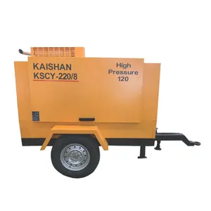 Industrial High Pressure Mobile Diesel Power Air Compressor For Mining Sale