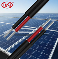 Cable Solar Fotovoltaico de Doble Núcleo de 1.5/2.5/4/6 mm², 1.8/3KV, Aislamiento XLPO, Conductor de Cobre Estañado para Conexión de Paneles Solares