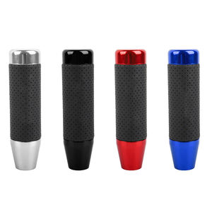 カスタム高品質カーレザーアルミニウム合金シフタースティックレバーギアシフトノブ - Product Image 1