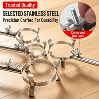 Support de bol en or Strong Ostrich Fusion, support de creuset à long manche, équipement pour bol en quartz en acier inoxydable, outils de bijouterie