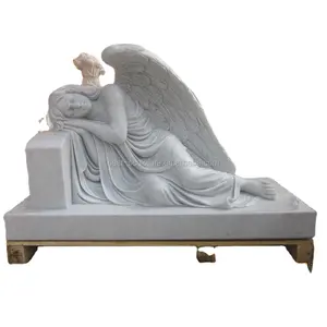 묘지 슬픈 거짓말 천사 대리석 동상 조각 장식
