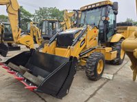 Escavatore a Benna Girevole CAT 420F2 Usato, Trazione Integrale per Riparazione Stradale, Costruzione di Condutture ed Escavazione Agricola