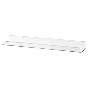 Clear Acrylic <strong>Shelves</strong> 12inches Length for <strong>Wall</strong> Storage Lucite Floating <strong>Wall</strong> <strong>Mounted</strong> <strong>Shelf</strong> Kids Bookshelf - Product Image 1