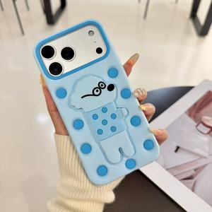 Funda de Silicona 3D con Diseño de Puntos para Teléfono Móvil, a Prueba de Golpes, con Temática Animal, para 18 17 16 15 <span class=keywords><strong>14</strong></span> 13 12 <span class=keywords><strong>PRO</strong></span> <span class=keywords><strong>MAX</strong></span> - Product Image 4