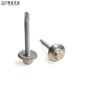 Tornillo de techo <span class=keywords><strong>autoperforante</strong></span> <span class=keywords><strong>hexagonal</strong></span> bimetálico anticorrosión resistente a la intemperie de acero inoxidable con arandela EPDM - Product Image 1