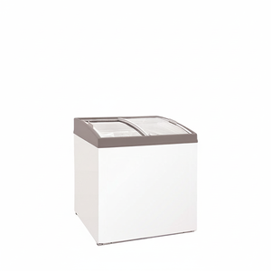 Congelador Horizontal Comercial para Supermercado, con Vidrio Curvo Deslizante en Ángulo, Refrigerador de 195 L, Temperatura Única, para Helados - Product Image 2