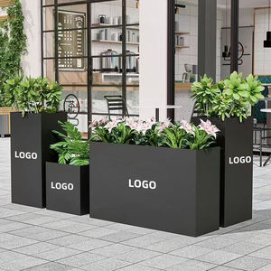 Pots à <span class=keywords><strong>fleurs</strong></span> en aluminium enduit de poudre durables et personnalisés de 16 L avec trou de drainage <span class=keywords><strong>pour</strong></span> une utilisation à la maison, en extérieur et dans les jardins - Product Image 1