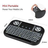 Topleo Mini clavier A8 Air Mouse USB BT portable rvb rétro-éclairé 2.4g Android Tv Box mini clavier sans fil de jeu