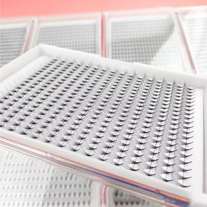 Wholesale Custom Logo Deep-Wave <b>Strip</b> False Eyelashes Natural Lashes with <b>Plastic</b> Cotton Band for Lash Vendors - Product Image 4