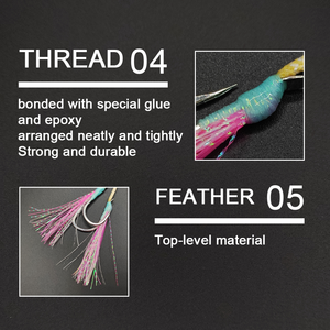 Xuhang SPTN-PTL UV phát sáng phát sáng đôi Thuyền biển câu cá Jig jigging đôi Hỗ trợ móc cho nước ngọt Bass sông câu cá - Product Image 5