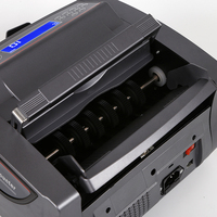 Machine à compter les billets 2828C avec double écran LCD, détection de contrefaçon UV MG, machine professionnelle de comptage des billets de banque