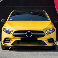 Modification du déflecteur avant pour Mercedes Classe A W177 A180 A200 A220 A35 Noir Piano