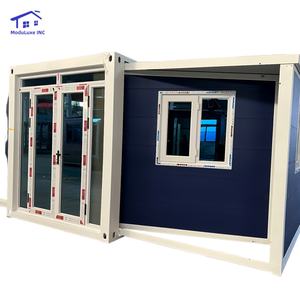 Maison conteneur de luxe extensible et pliable 40 pieds/20 pieds, en acier durable, préfabriquée, pour bureau, hôtel, boutique - Vente chaude - Product Image 2