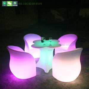 Tables rondes modernes de luxe à LED RVB <span class=keywords><strong>bon</strong></span> <span class=keywords><strong>marché</strong></span> Glow Terrace Coffee Table Set (Tp117) - Product Image 5