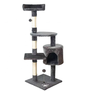 Multi-Level Indoor <strong>Cat</strong> Tree Tower Sisal Furniture Activity Center with Scratching Posts <strong>Cat</strong> House <strong>Condo</strong> Climbing Racks - Product Image 2