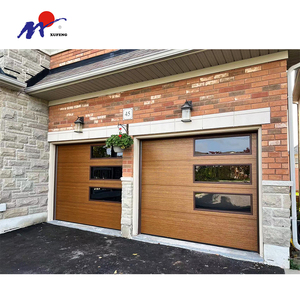 <span class=keywords><strong>Porte</strong></span> <span class=keywords><strong>de</strong></span> <span class=keywords><strong>Garage</strong></span> en bois moderne avec fenêtre, Simple, Standard, solide, panneau industriel <span class=keywords><strong>de</strong></span> sécurité sectionnel - Product Image 6