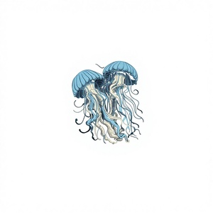 Camiseta Corta de Punto con Estampado de Medusas, Corte Ajustado, Estilo Y2K para Mujer - Product Image 1