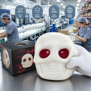 Giocattolo Antistress Morbido a Forma di Teschio Luminoso al Buio, Giocattolo Squishy per Regali di Halloween - Product Image 6
