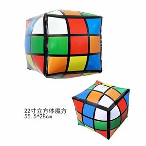 Nouveauté Puzzle en forme de cube Ballon en aluminium Cube Dés en forme de ballon Las Vegas décorations de fête décoration de fête de casino - Product Image 6