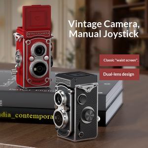 Nueva Cámara Réflex de Doble Lente Estilo Retro, Simulación de Palanca Manual, Mini Cámara <span class=keywords><strong>para</strong></span> Estudiantes <span class=keywords><strong>Principiantes</strong></span>, Cámara Digital Portátil de Viaje - Product Image 2