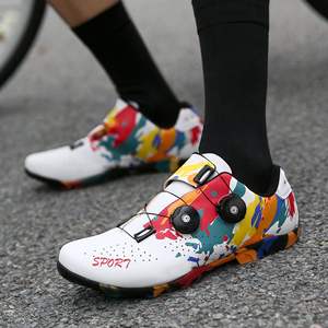 Chaussures de spinning compatibles Peloton avec clips SPD, chaussures de vélo de route d'intérieur pour hommes et femmes - Product Image 2