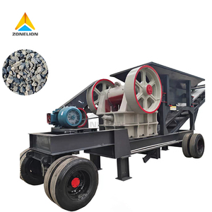 Carrière 20tph concasseur de pierres dures à usage intensif concasseur à mâchoires pierres de minerai d'or en béton - Product Image 1