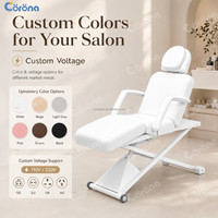 Table de soin esthétique électrique à 3 moteurs, réglable, pour salon de beauté et spa