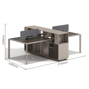 Modern Design <span class=keywords><strong>Office</strong></span> Furniture 6 Person People Seat Staff Open <span class=keywords><strong>Office</strong></span> Cluster Workstation - Product Image 2